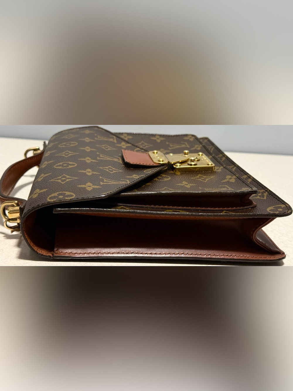 Louis Vuitton Vintage Monceau Monogram Canvas Handbag - Picture 6 of 15